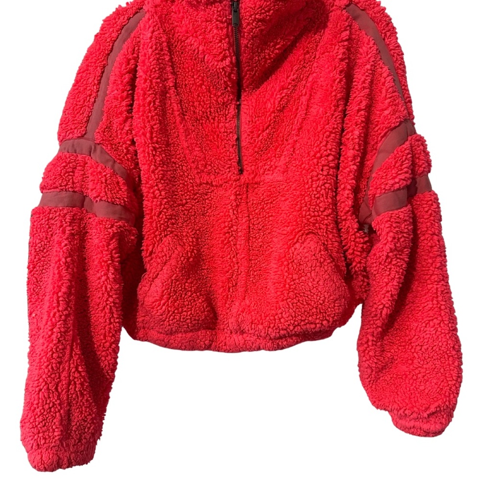 Cozy hot pink Sherpa Pullover